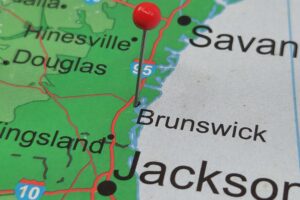 A map of Things To Do In Brunswick GA.